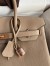 Hermes Birkin 30 Retourne Handmade Bag In Trench Clemence Leather 