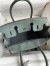Hermes Birkin 30 Retourne Handmade Bag In Vert Amande Clemence Leather 