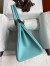 Hermes Birkin 30 Retourne Handmade Bag In Blue Atoll Epsom Calfskin 