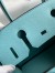Hermes Birkin 30 Retourne Handmade Bag In Blue Atoll Epsom Calfskin 
