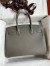 Hermes Birkin 30 Retourne Handmade Bag In Etain Epsom Calfskin 