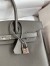 Hermes Birkin 30 Retourne Handmade Bag In Etain Epsom Calfskin 