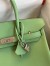 Hermes Birkin 30 Retourne Handmade Bag In Vert Criquet Epsom Calfskin