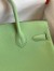 Hermes Birkin 30 Retourne Handmade Bag In Vert Criquet Epsom Calfskin