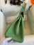Hermes Birkin 30 Retourne Handmade Bag In Vert Criquet Epsom Calfskin