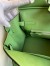 Hermes Birkin 30 Retourne Handmade Bag In Vert Criquet Epsom Calfskin