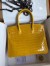 Hermes Birkin 30 Handmade Bag In Jaune Ambre Crocodile Niloticus Shiny Skin 