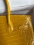 Hermes Birkin 30 Handmade Bag In Jaune Ambre Crocodile Niloticus Shiny Skin 