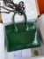 Hermes Birkin 30 Handmade Bag In Malachite Crocodile Niloticus Shiny Skin 
