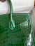 Hermes Birkin 30 Handmade Bag In Malachite Crocodile Niloticus Shiny Skin 