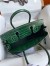 Hermes Birkin 30 Handmade Bag In Malachite Crocodile Niloticus Shiny Skin 