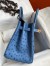 Hermes Birkin 30 Retourne Handmade Bag In Mykonos Ostrich Leather 