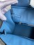 Hermes Birkin 30 Retourne Handmade Bag In Mykonos Ostrich Leather 