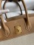 Hermes Birkin 30 Handmade Bag In Toile & Chai Epsom Leather 