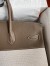 Hermes Birkin 35 Handmade Bag In Toile & Taupe Clemence Leather