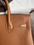 Hermes Touch Birkin 30 Bag in Gold Clemence and Matte Alligator Leather 