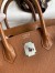 Hermes Touch Birkin 30 Bag in Gold Clemence and Matte Alligator Leather 