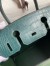 Hermes Touch Birkin 30 Bag in Green Clemence and Matte Alligator Leather