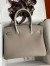 Hermes Touch Birkin 30 Bag In Gris Asphalt Clemence and Shiny Niloticus Crocodile Skin 