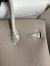 Hermes Touch Birkin 30 Bag In Gris Asphalt Clemence and Shiny Niloticus Crocodile Skin 