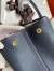Hermes Garden Party 30 Handmade Bag in Blue Nuit Clemence Leather