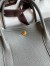 Hermes Garden Party 30 Handmade Bag in Gris Meyer Clemence Leather