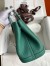 Hermes Garden Party 30 Handmade Bag in Malachite Clemence Leather