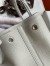 Hermes Garden Party 30 Handmade Bag in Pearl Grey Clemence Leather