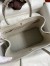 Hermes Garden Party 30 Handmade Bag in Pearl Grey Clemence Leather