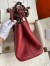 Hermes Garden Party 30 Handmade Bag in Rubis Clemence Leather