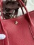 Hermes Garden Party 30 Handmade Bag in Rubis Clemence Leather