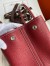 Hermes Garden Party 30 Handmade Bag in Rubis Clemence Leather