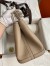 Hermes Garden Party 30 Handmade Bag in Gris Tourterelle Clemence Leather