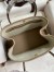 Hermes Garden Party 30 Handmade Bag in Gris Tourterelle Clemence Leather