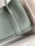 Hermes Garden Party 30 Handmade Bag in Vert Amande Clemence Leather 