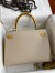 Hermes HSS Kelly Sellier 32 Bicolor Bag in Trench and Yellow Epsom Calfskin