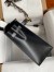 Hermes Kelly Sellier 32cm Handmade Bag In Black Box Calfskin 