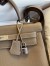 Hermes Kelly Retourne 32cm Handmade Bag In Taupe Clemence Leather