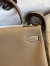 Hermes Kelly Retourne 32cm Handmade Bag In Taupe Clemence Leather