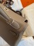 Hermes Kelly Retourne 32cm Handmade Bag In Taupe Clemence Leather