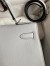 Hermes Kelly Sellier 32 Handmade Bag in Blue Glacier Epsom Calfskin 