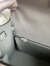 Hermes Kelly Sellier 32 Handmade Bag in Blue Glacier Epsom Calfskin 