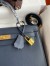 Hermes Kelly Sellier 32cm Handmade Bag In Blue Indigo Epsom Calfskin