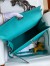 Hermes Kelly Sellier 32 Handmade Bag in Blue Paon Epsom Calfskin