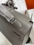 Hermes Kelly Sellier 32cm Handmade Bag In Etain Epsom Calfskin