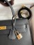 Hermes Kelly Sellier 32cm Handmade Bag In Black Epsom Calfskin