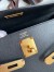 Hermes Kelly Sellier 32cm Handmade Bag In Black Epsom Calfskin