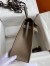 Hermes Kelly Sellier 32cm Handmade Bag In Taupe Epsom Calfskin
