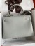 Hermes Kelly Retourne 32cm Handmade Bag In Blue Glacier Swift Calfskin