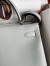Hermes Kelly Retourne 32cm Handmade Bag In Blue Glacier Swift Calfskin